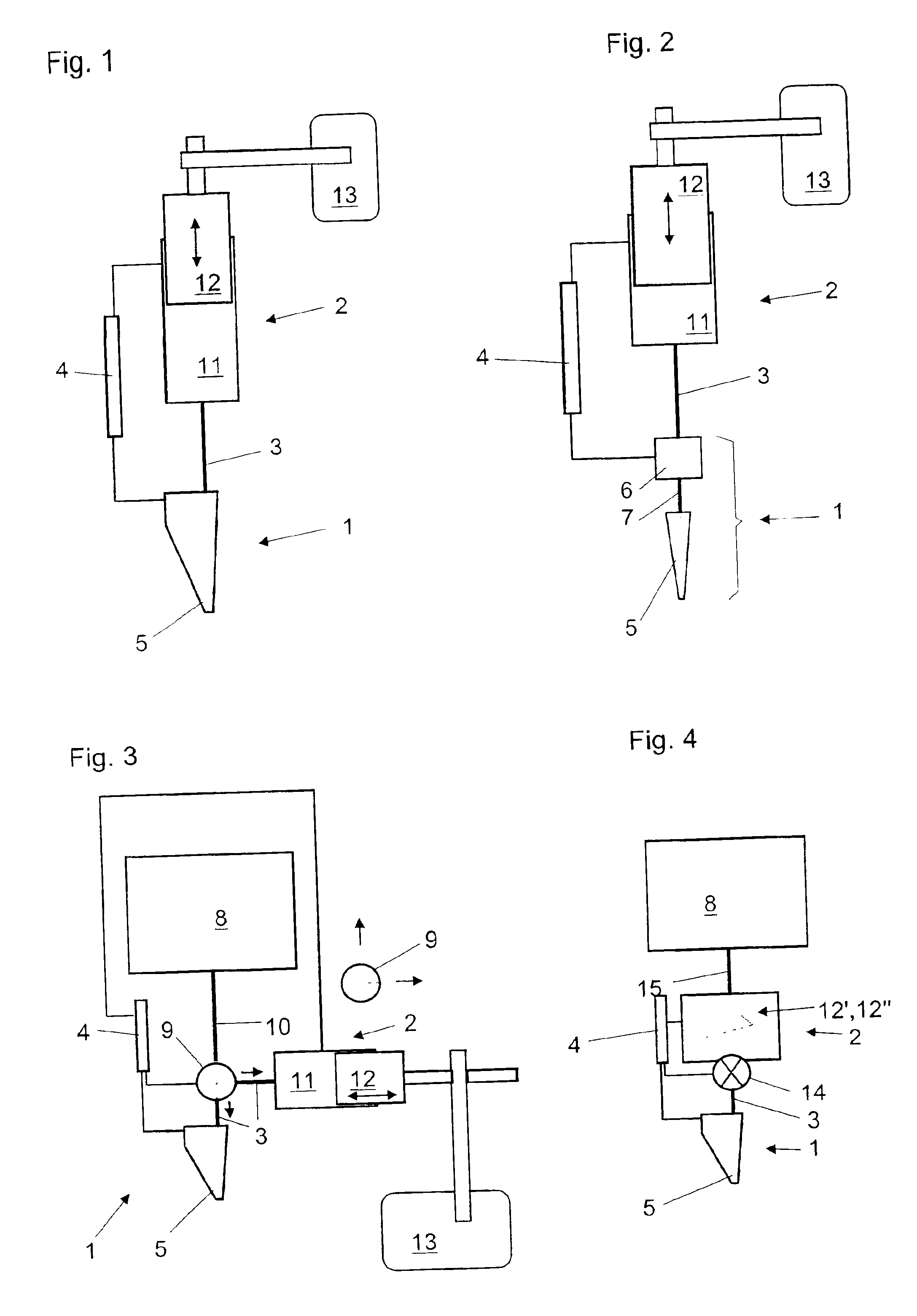 Method and device for separating samples from a liquid
