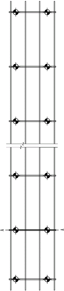 Anchor rod base structure with concrete block of photovoltaic module bracket and setting method