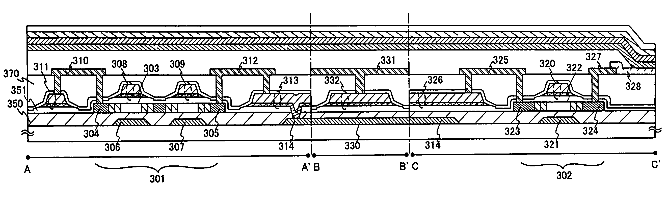 Light emitting device and method of manufacturing a semiconductor device
