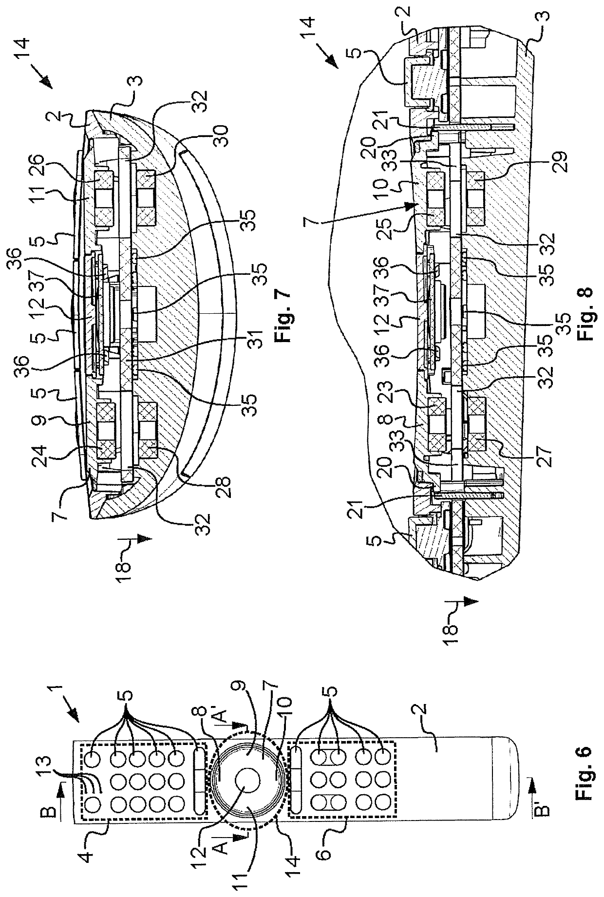 Remote-control system with homopolar magnets