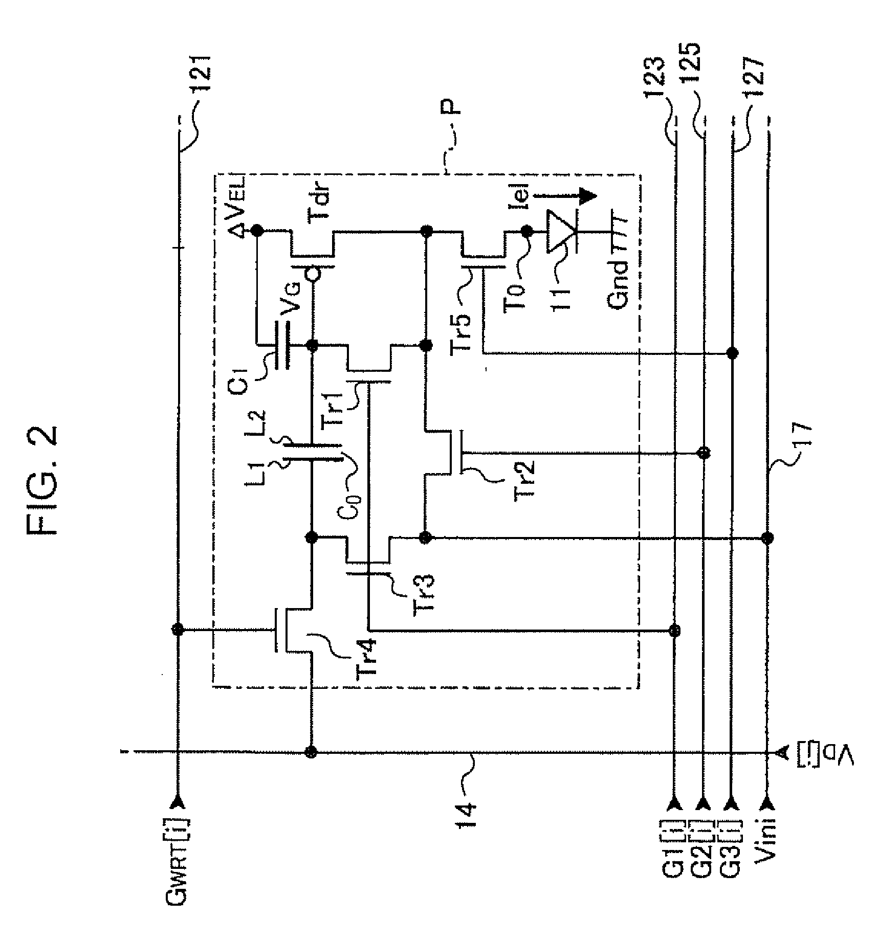 Method for driving pixel circuit, electro-optic device, and electronic apparatus