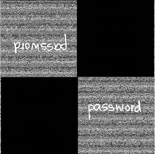 Digital image encryption and decryption system based on visual password