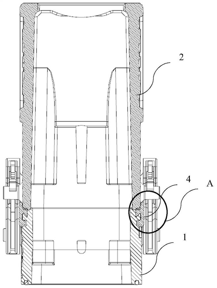 Connector housing assembly and connector housing including same
