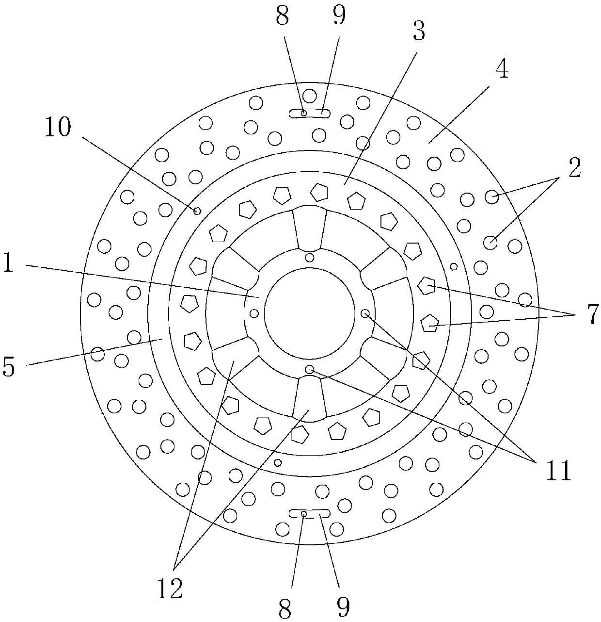 Disc brake disc used for two-wheel vehicle and disc brake lock thereof