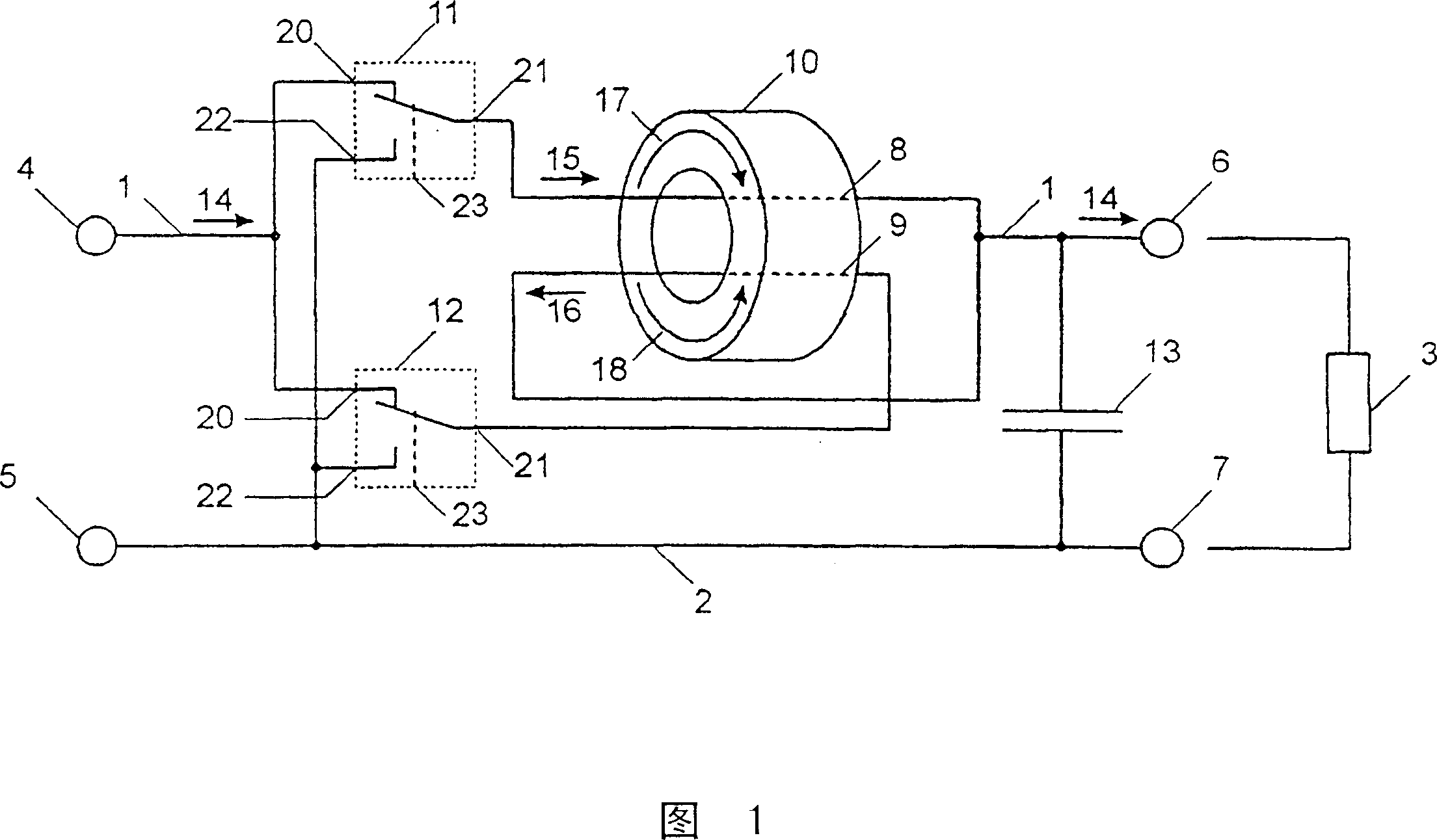 Circuit arrangement for the reliable switching of electrical circuits