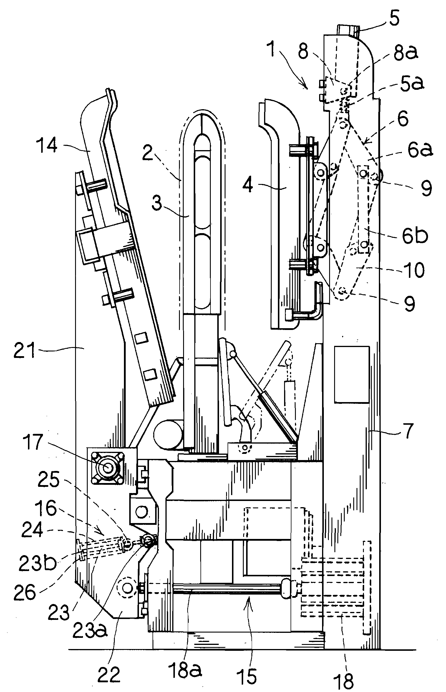 Apparatus for Driving Clothes Press Irons and Clothes Press Finishing Machine Using the Same