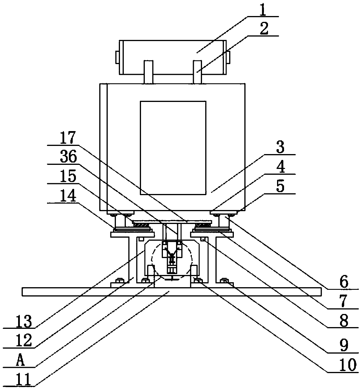 Fixing and mounting rack for transformer core set