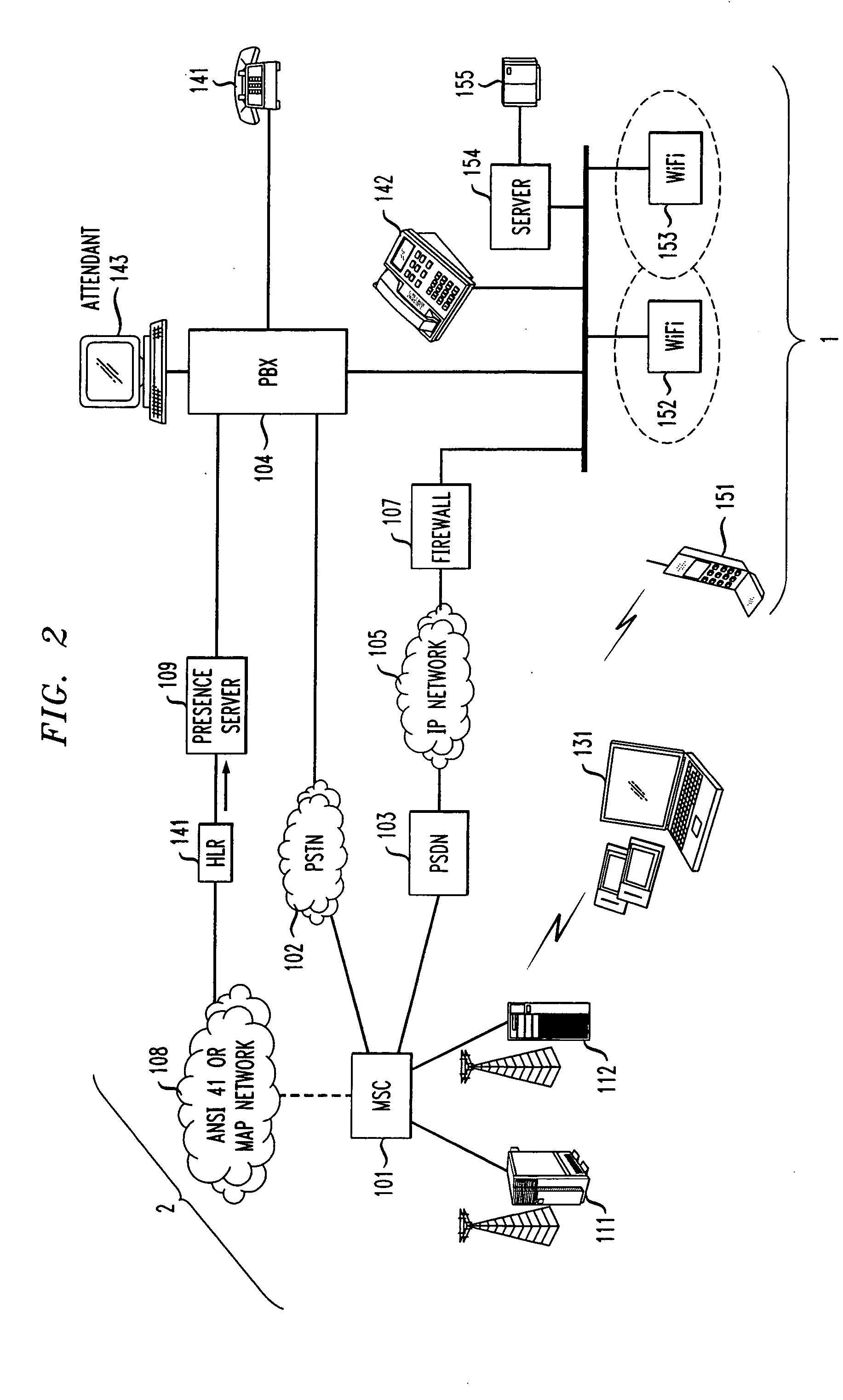 System for providing interoperability of a proprietary enterprise communication network with a cellular communication network