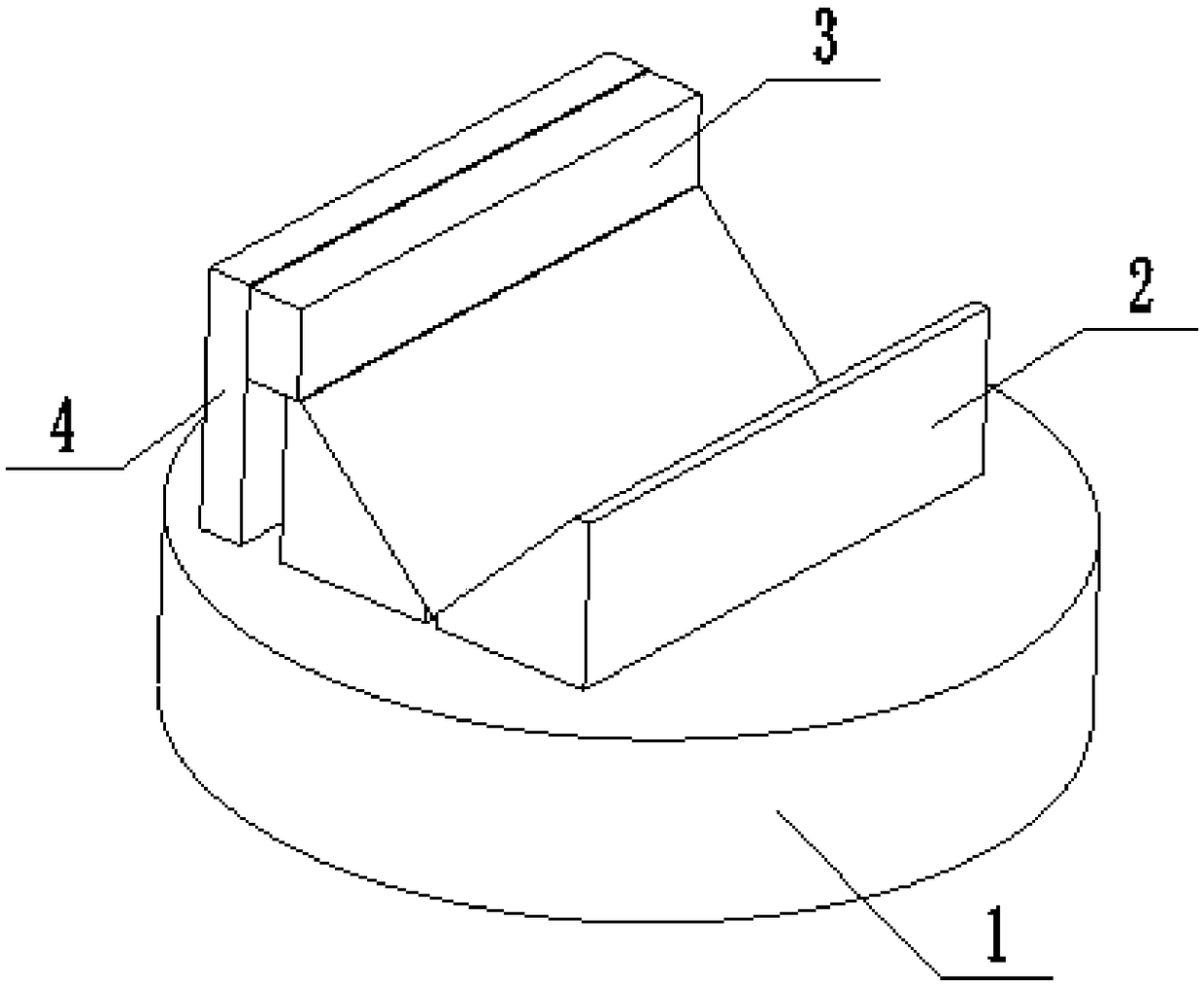 Location fixture for prism roof ridge as well as location and manufacturing methods thereof