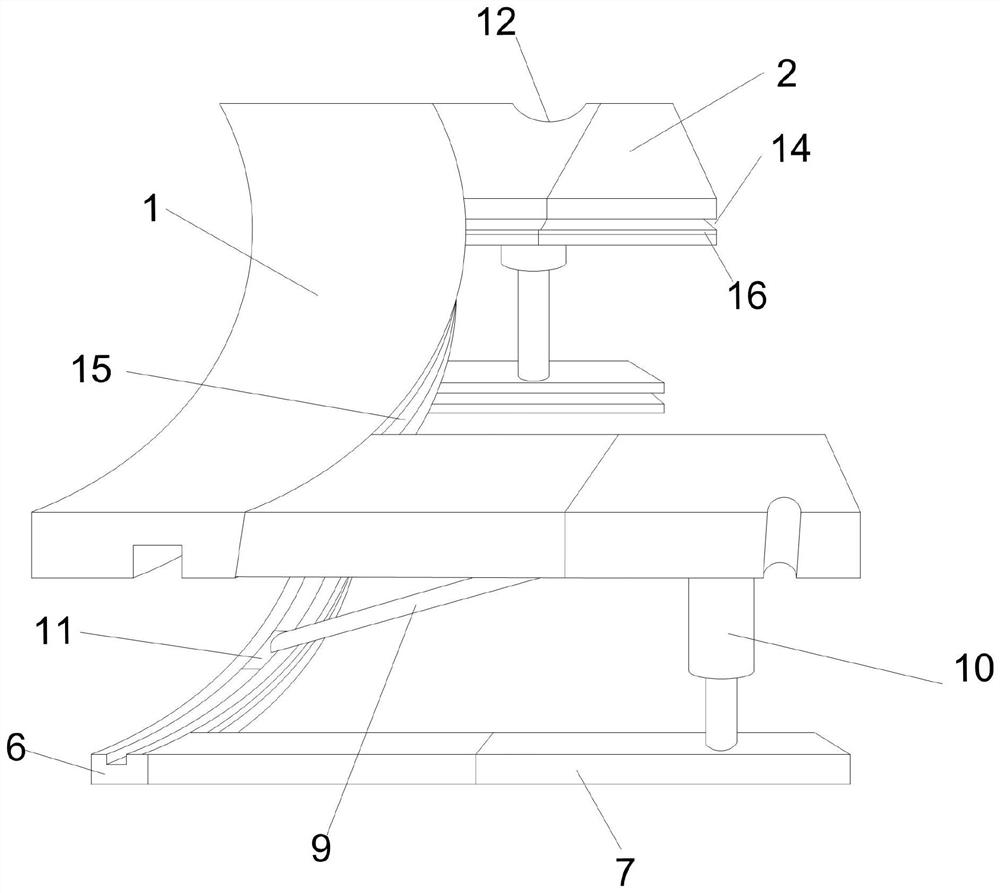 Clamping device for kidney tumor resection