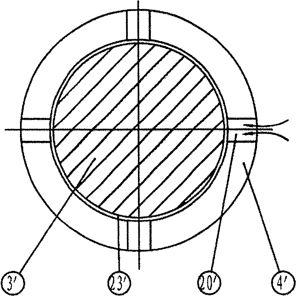 Open type air-conditioning compressor shaft gland device