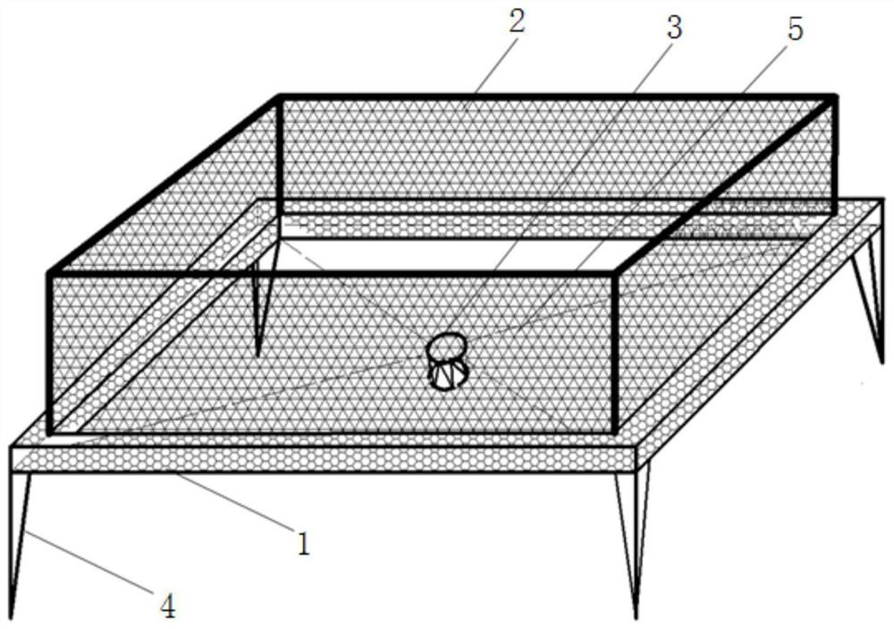 Stable reinforced planting method for mangrove plants