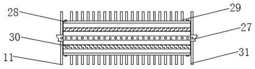 A rice threshing device with drying function