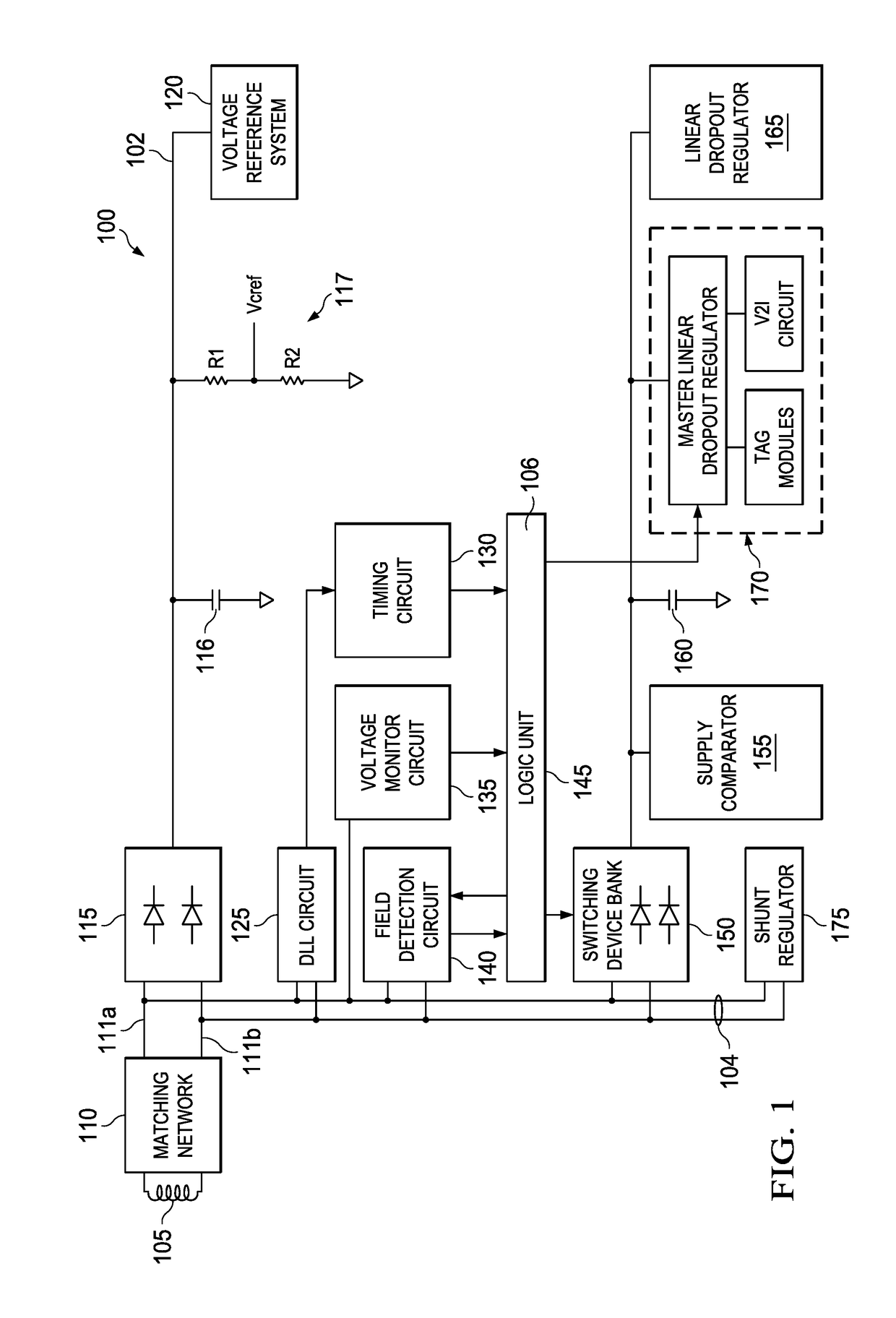 Power harvest architecture for near field communication devices
