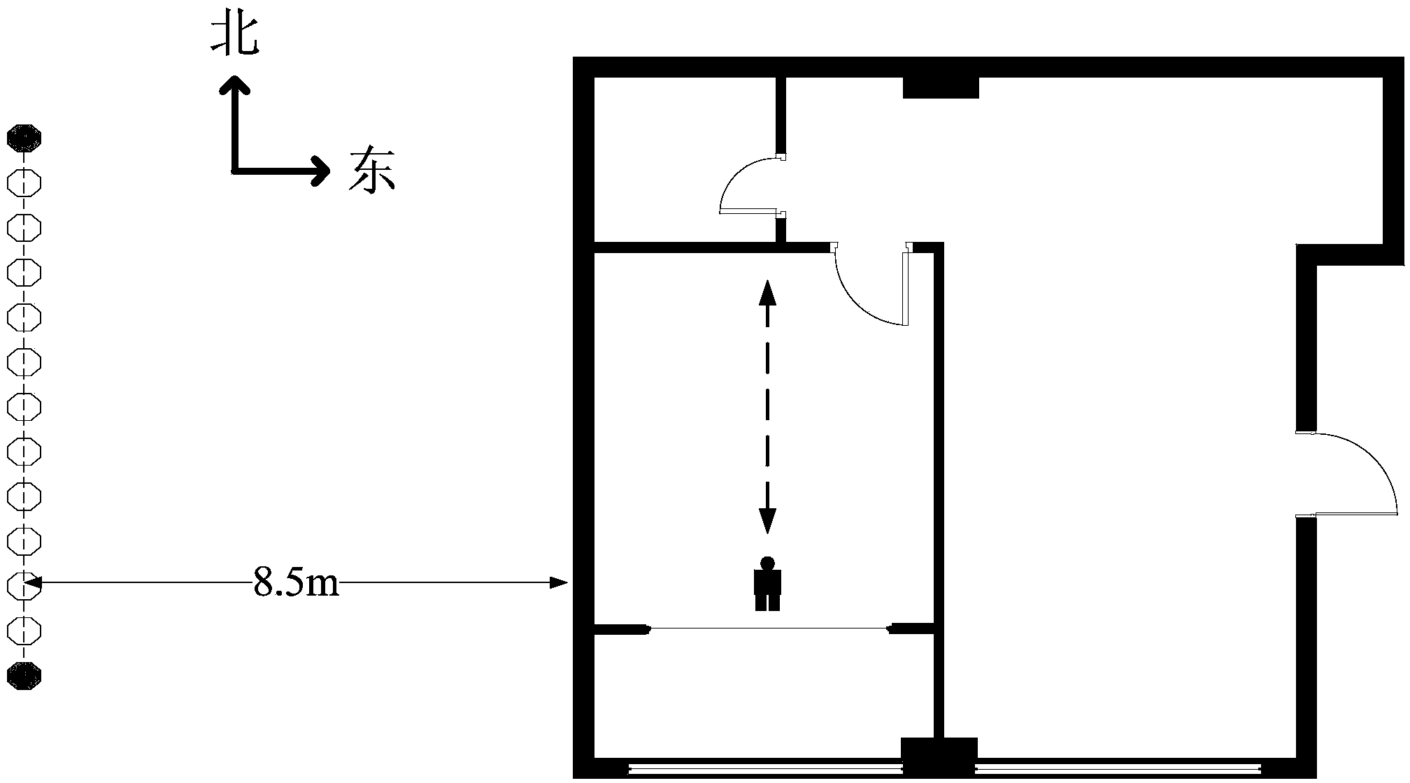 Array-radar-based extending moving-target through-wall imaging method