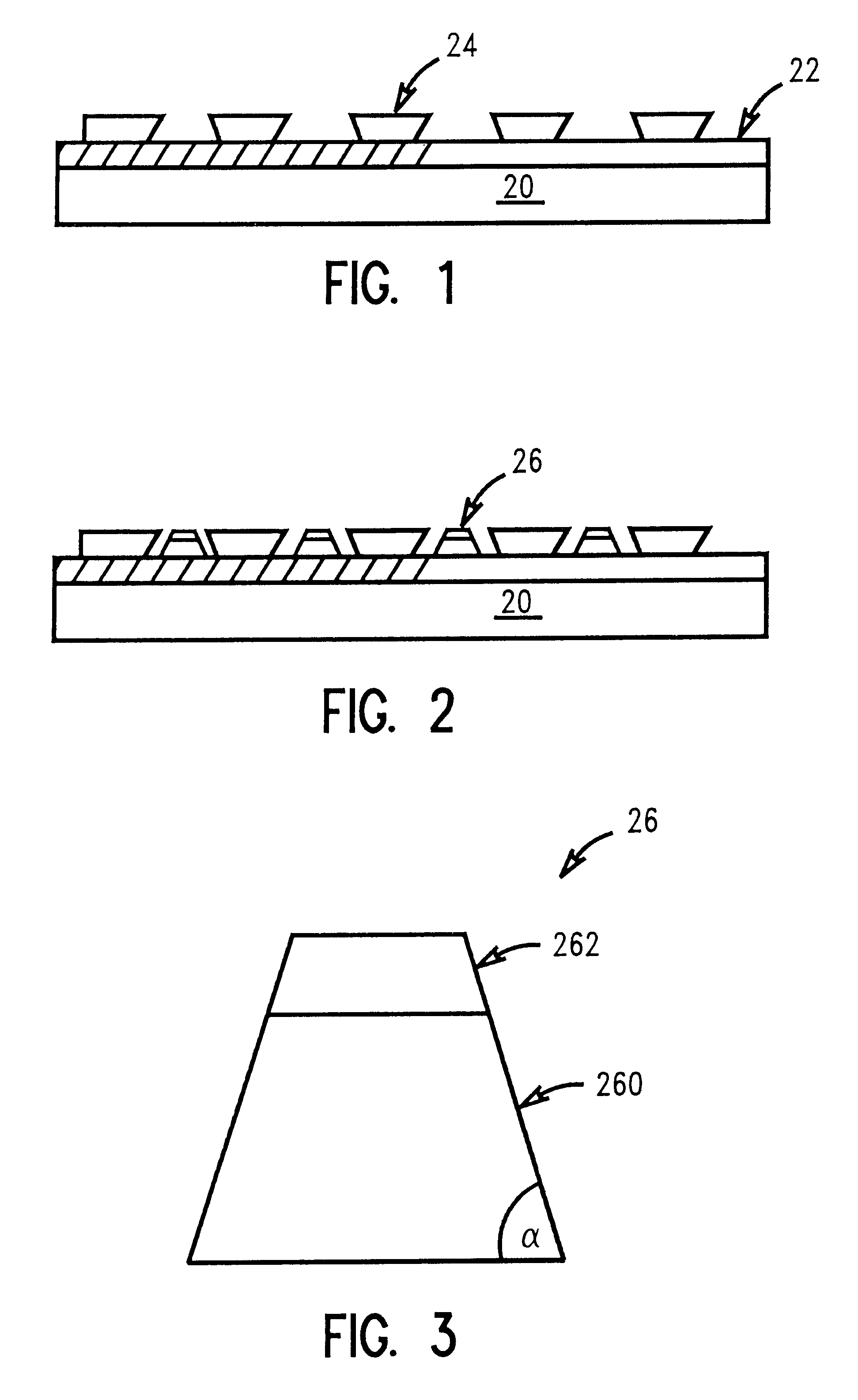 Process for forming cone shaped solder for chip interconnection
