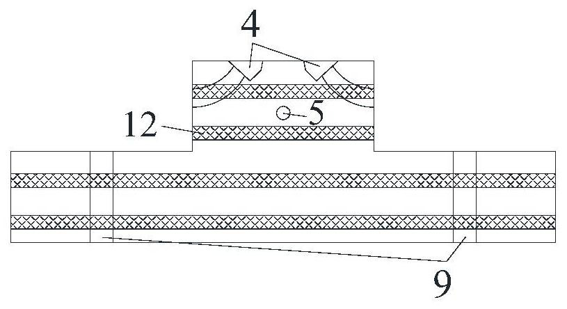 Segment structure and construction method of a convex shield tunnel