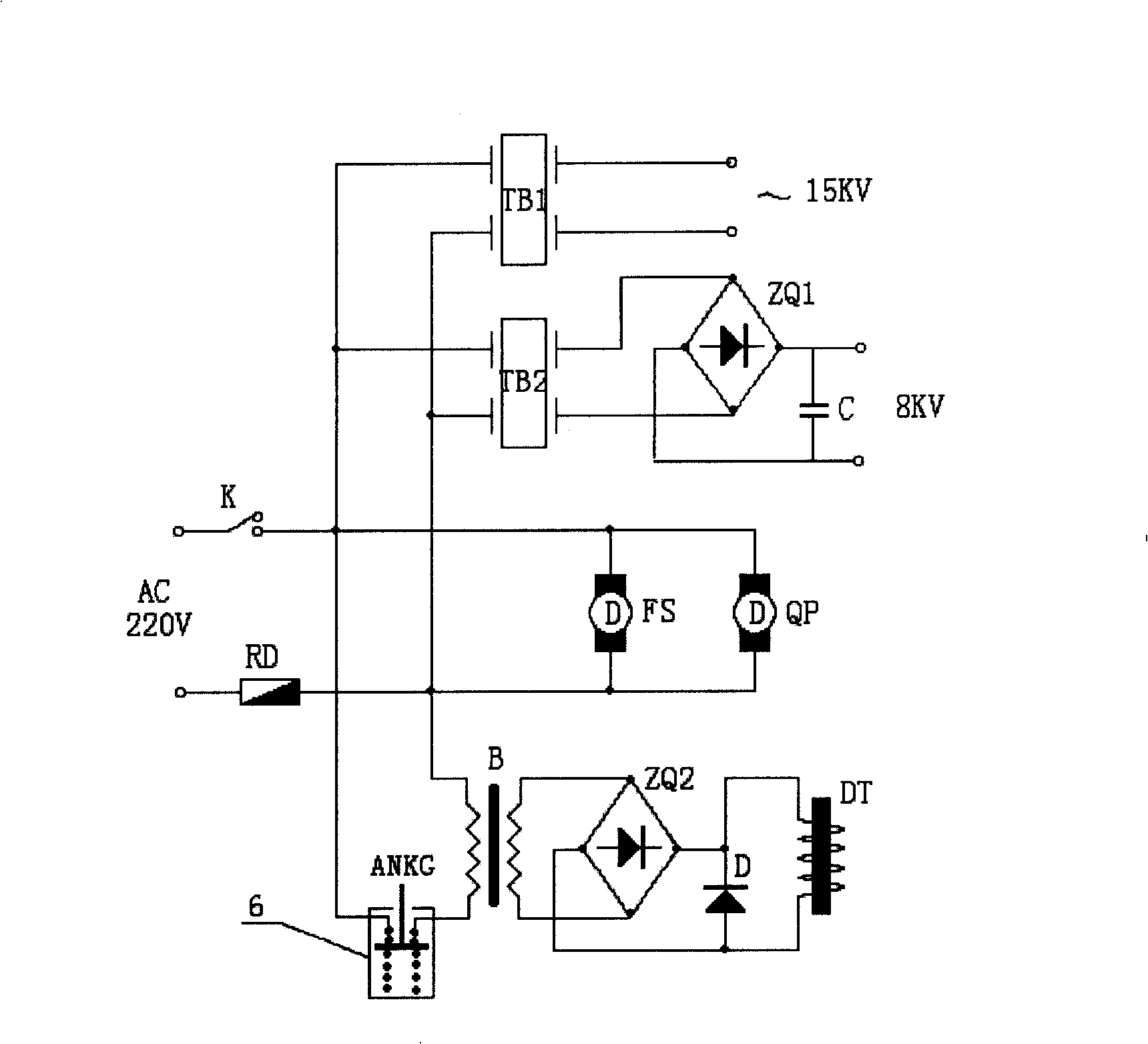 Magnetic space-division oxygen-enriching device