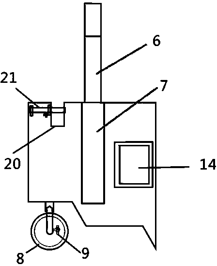 Cable coiling device of sliding clinometer