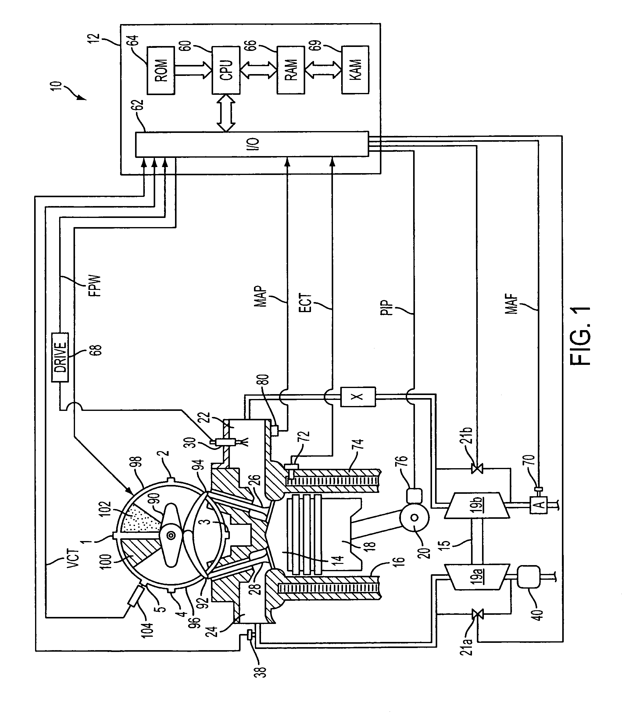 Variable intake valve and exhaust valve timing strategy for improving performance in a hydrogen fueled engine