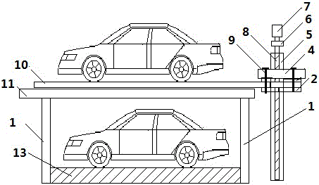 A small three-dimensional parking device