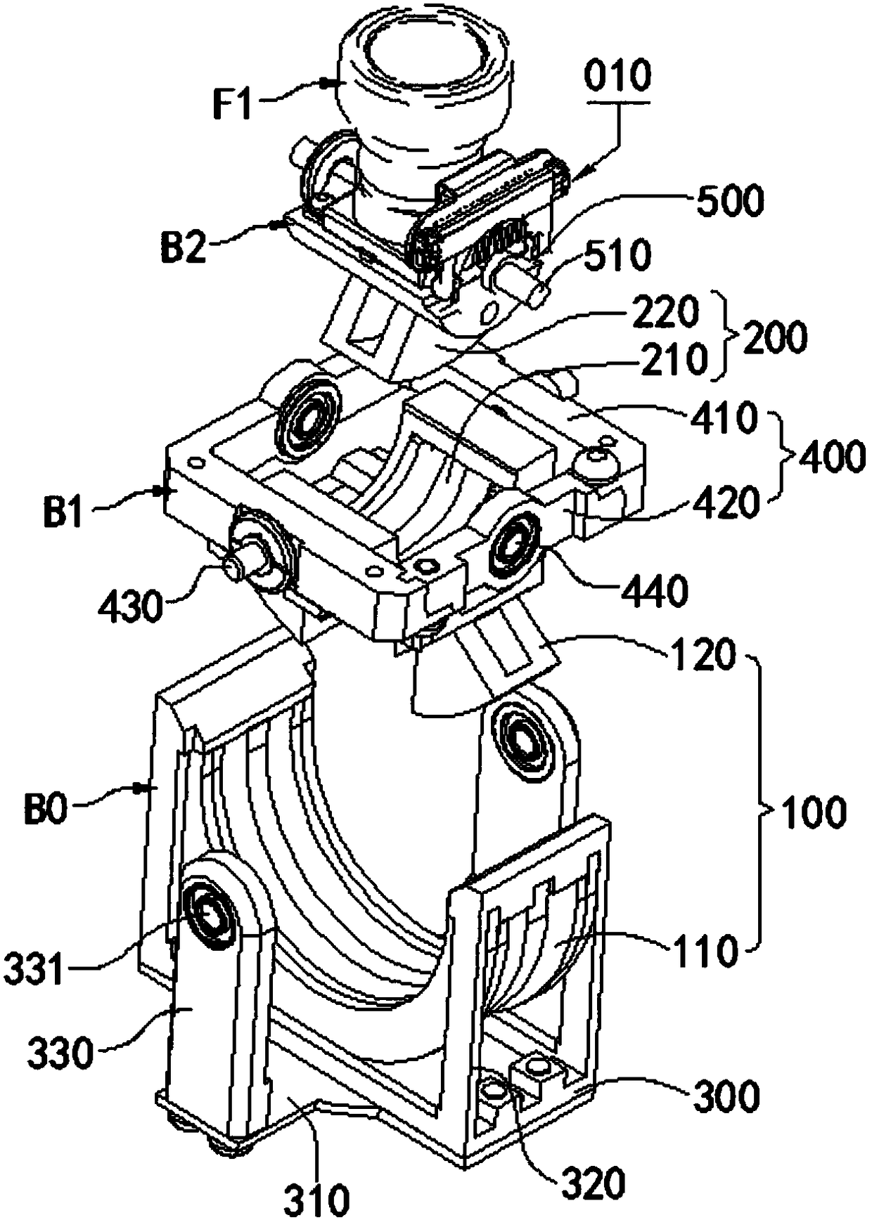 Two-axis and three-axis pan-tilts and shooting equipment thereof