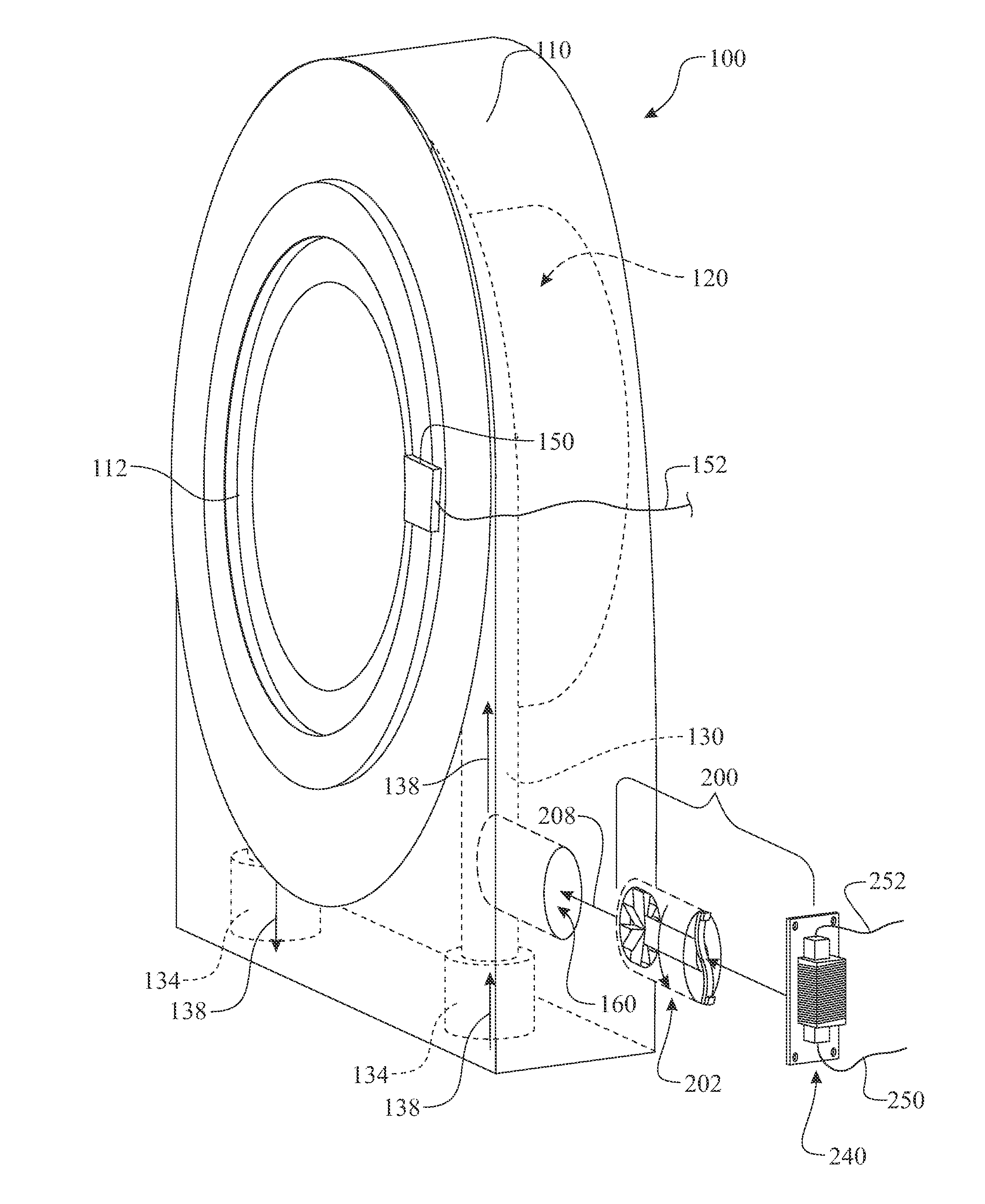 Power harvesting bearing configuration
