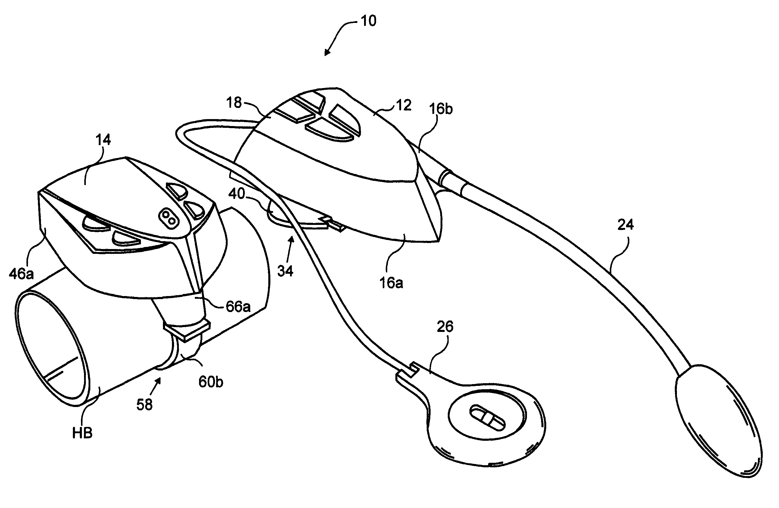 Communication and/or entertainment system for use in a head protective device
