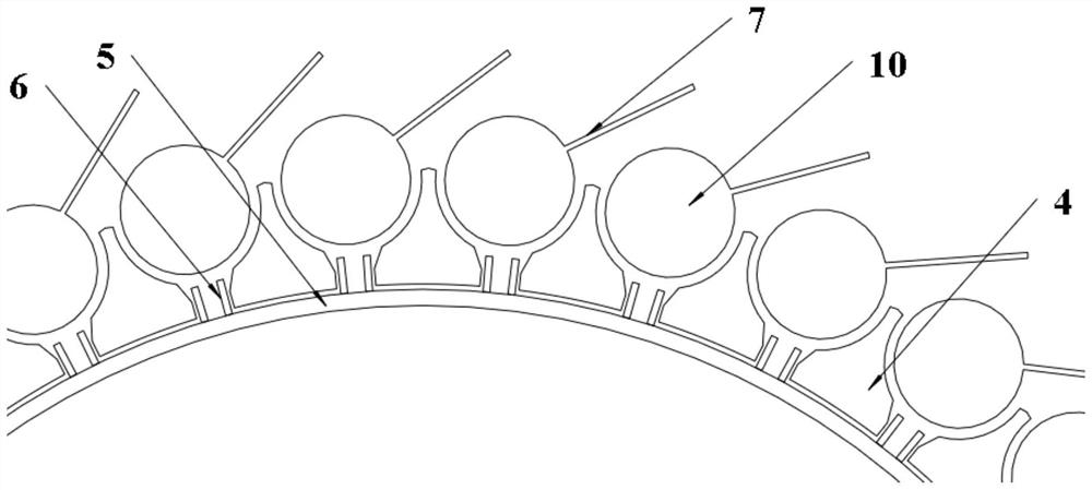 A fully premixed water-cooled gas burner with dynamically adjustable airflow channels