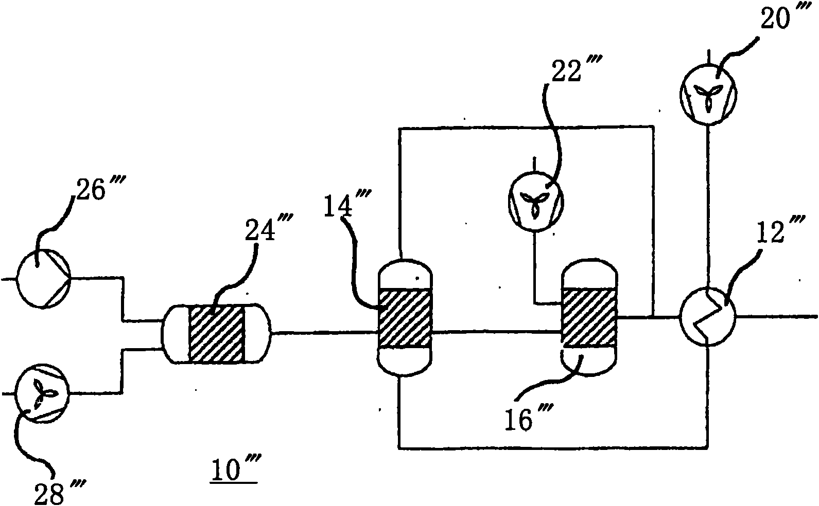 Fuel cell system with device for cathode inlet air preheating