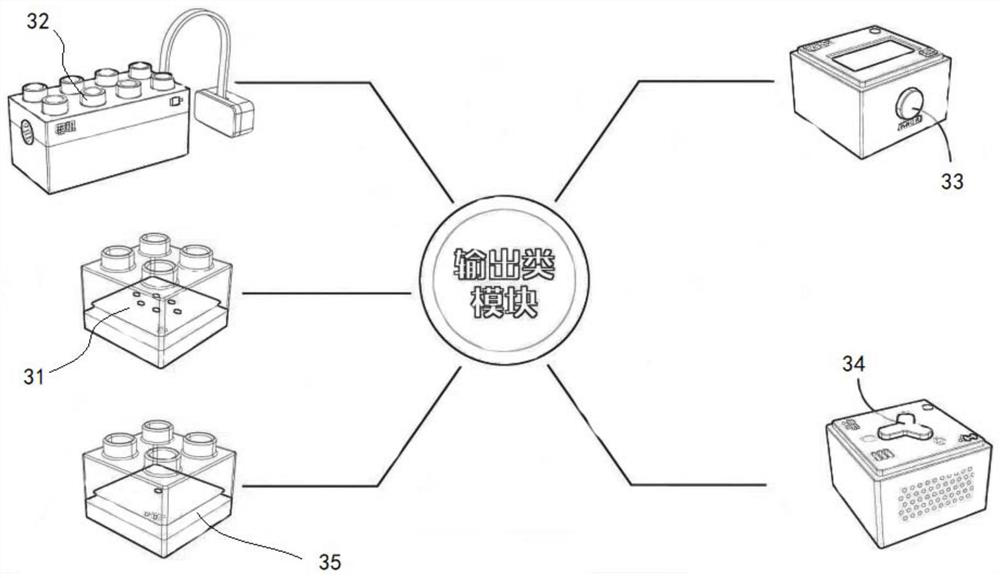 Infant magnetic attraction building block with intelligent logic control function