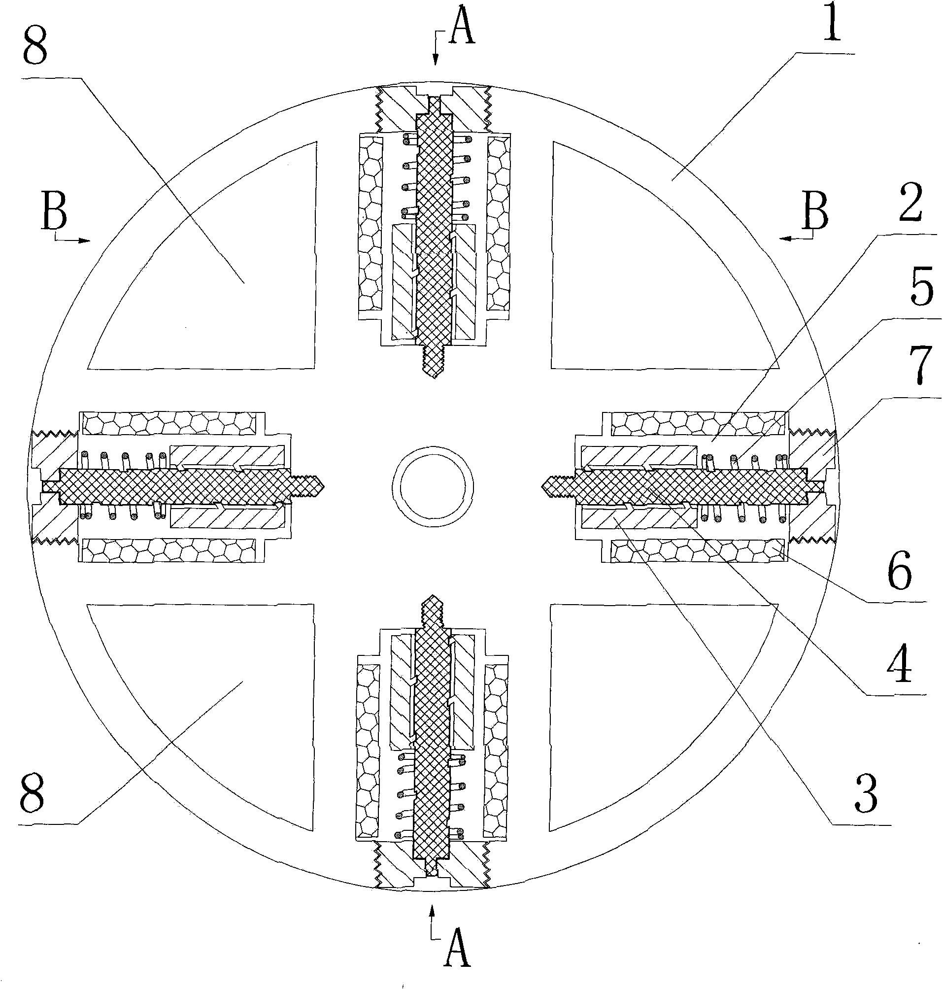 Centrifugal magnetic transmission device