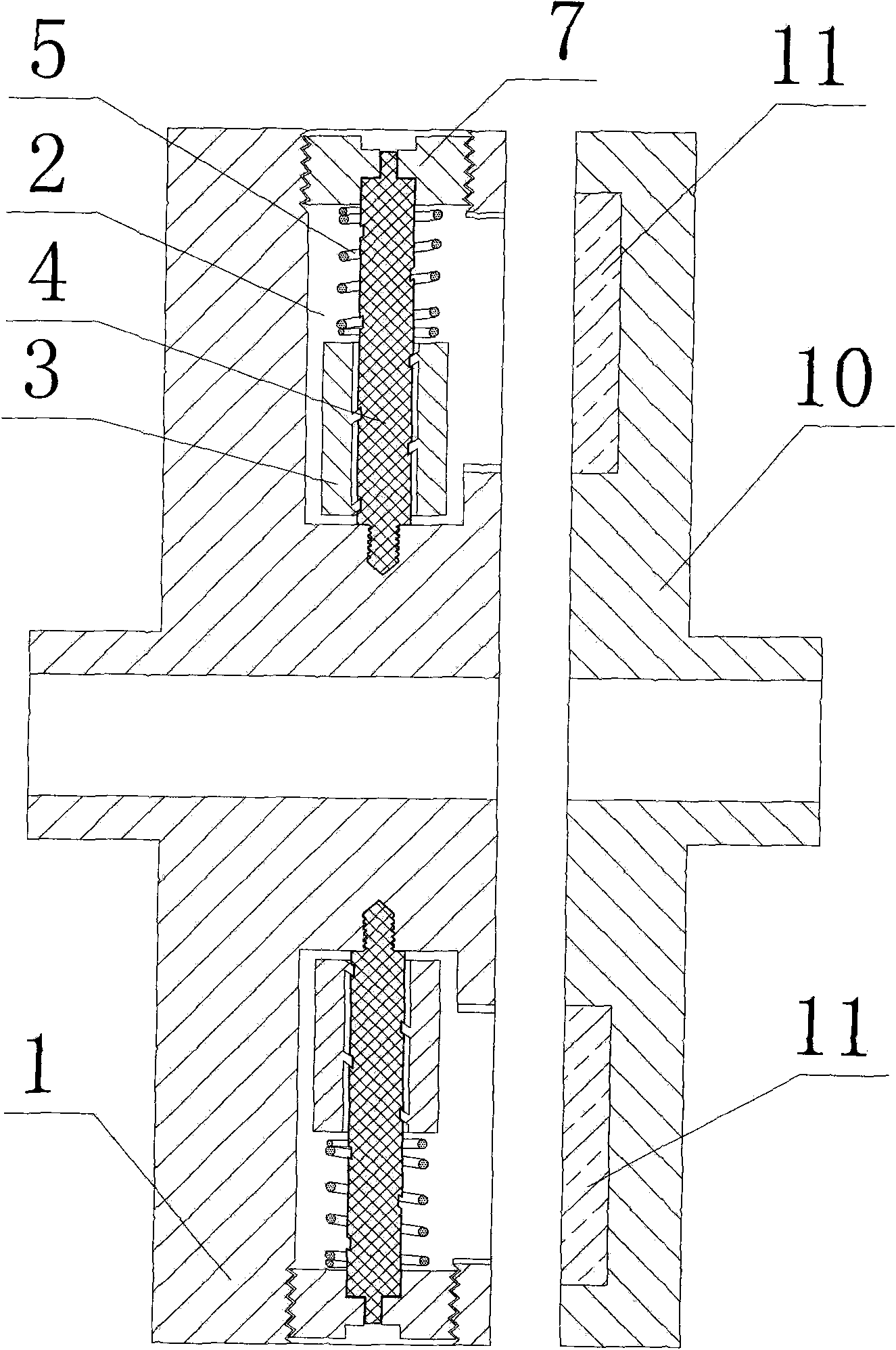 Centrifugal magnetic transmission device