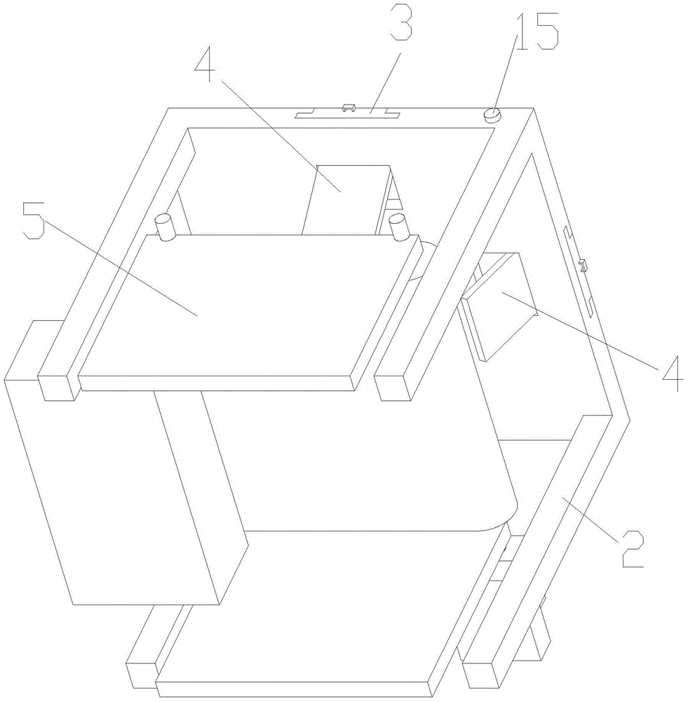 Desk capable of quickly cleaning garbage