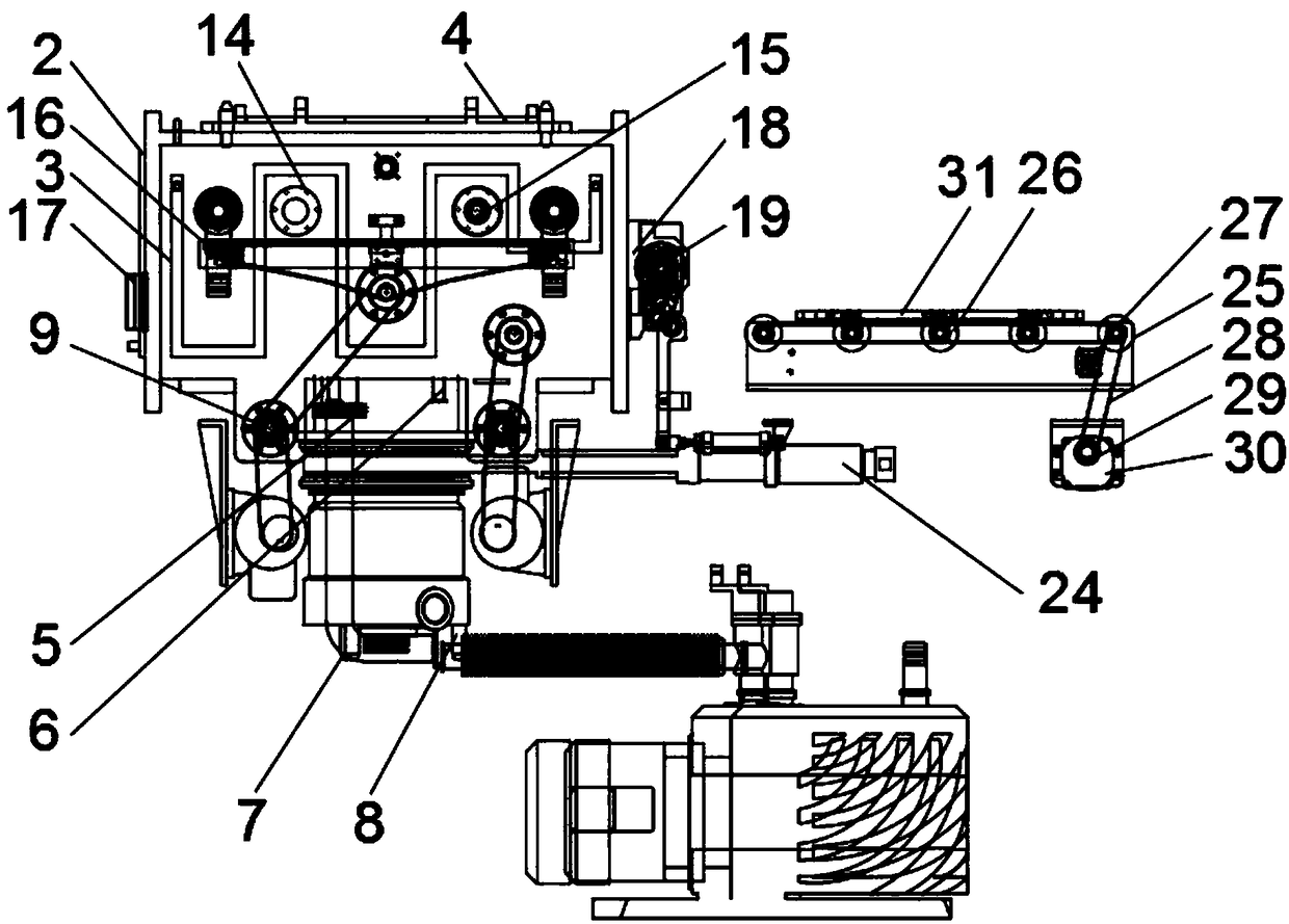 Horizontal type movable cathode coating machine