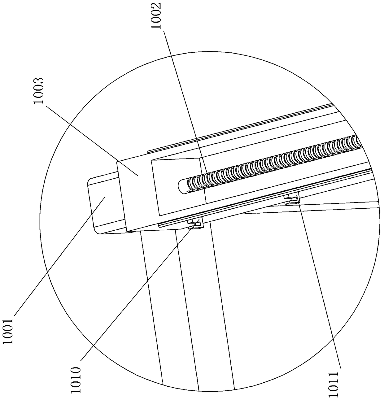 Angle steel detection device and detection method for electric iron tower