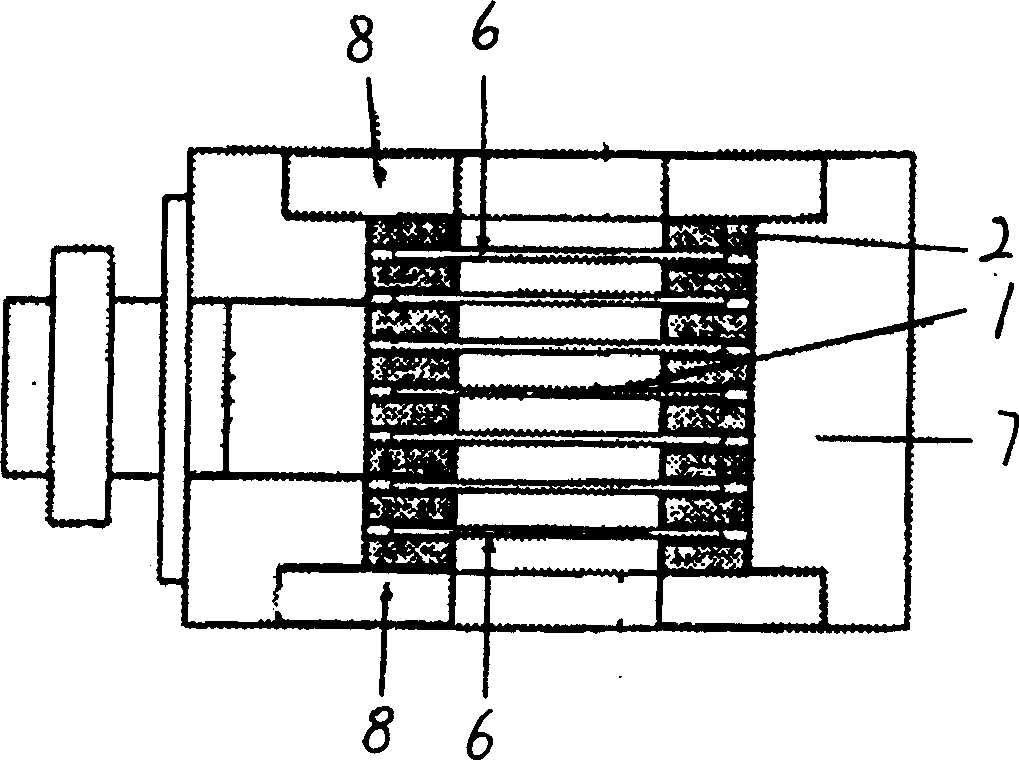 Multi-layer plane ionization chamber for measuring boundary dosage distribution of different material