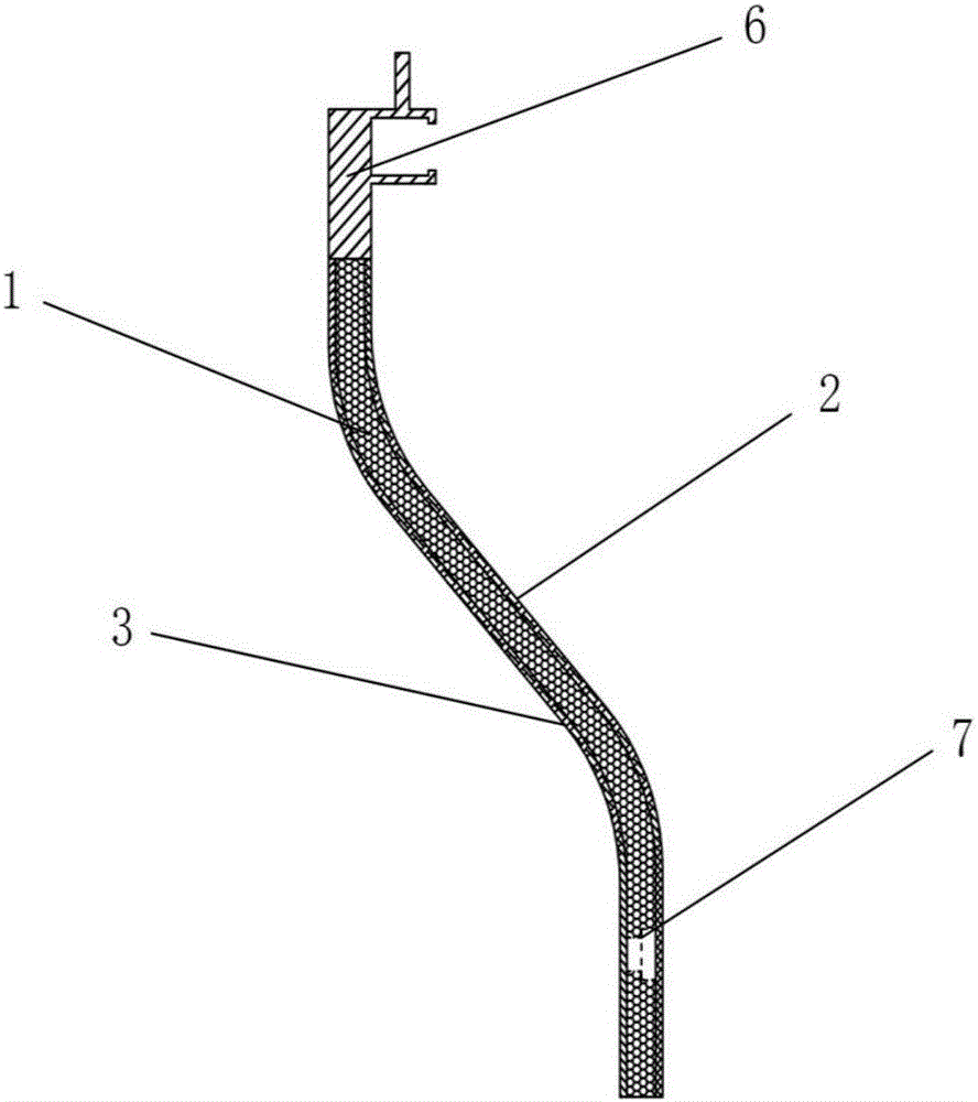 Rail-bound vehicle aramid-fiber honeycomb side ceiling and preparation method therefor