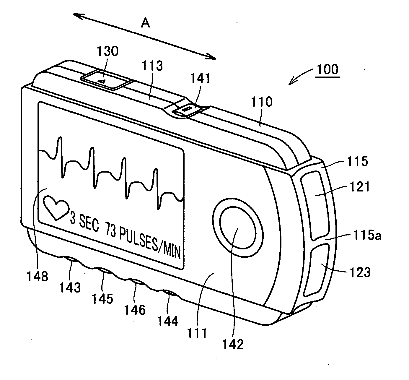 Portable electrocardiograph