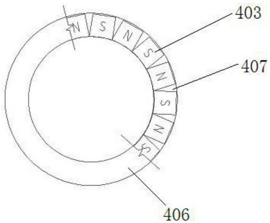 Separation equipment with drum magnetic grate