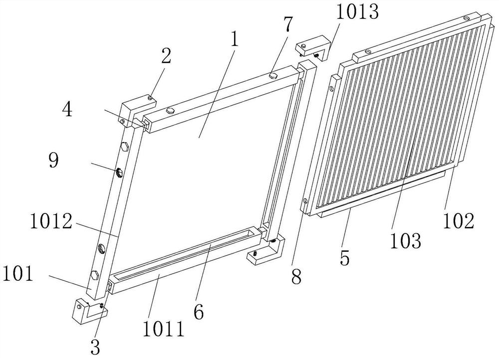 Outer wall protective net for high-rise building construction