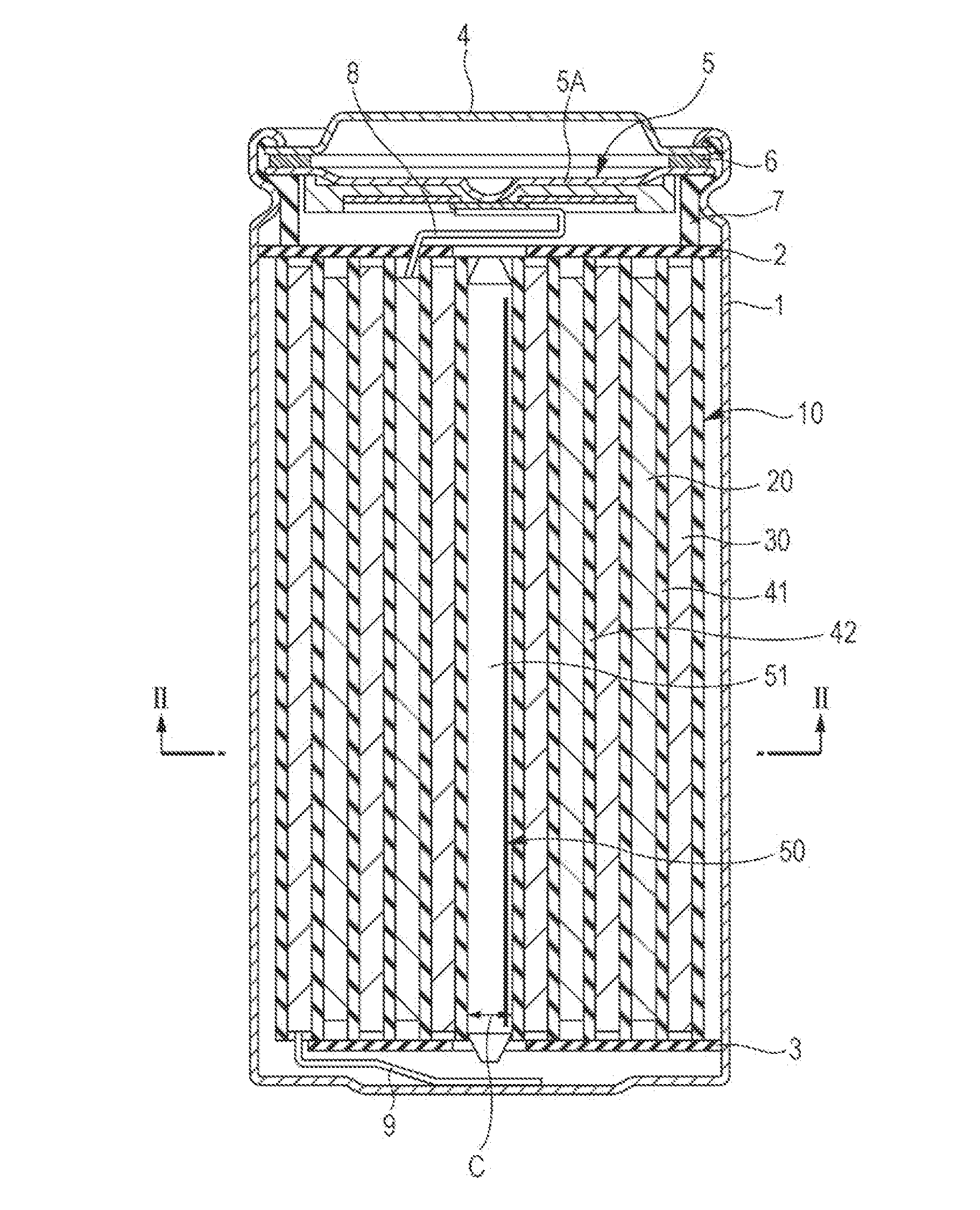 Secondary battery, battery pack, electronic apparatus, electric tool, electric vehicle, and power storage system