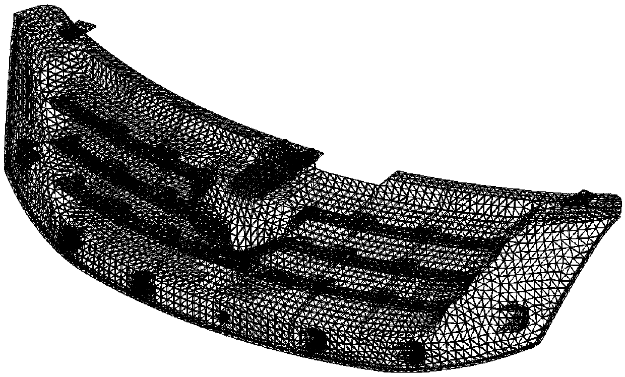 The method of simulating the fracture failure of air intake grille using efgm in automobile collision