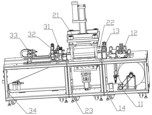 Automatic die punching machine for lithium battery shell