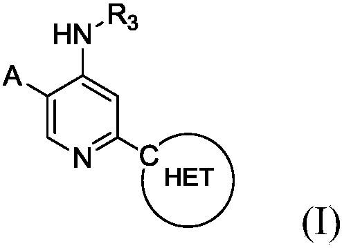 Heteroaryl substituted aminopyridine compounds