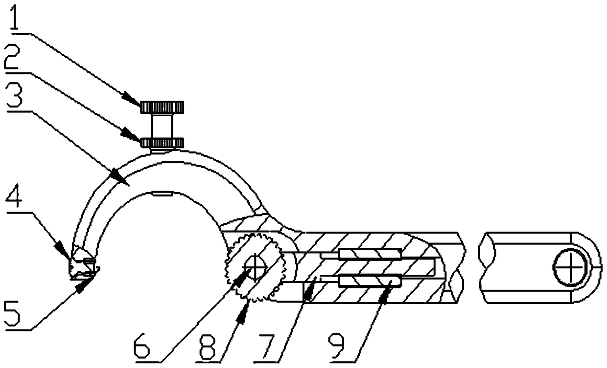 An adjustable hook wrench