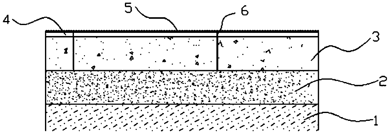 Paving method of environmental protection permeable rice washing stone garden path