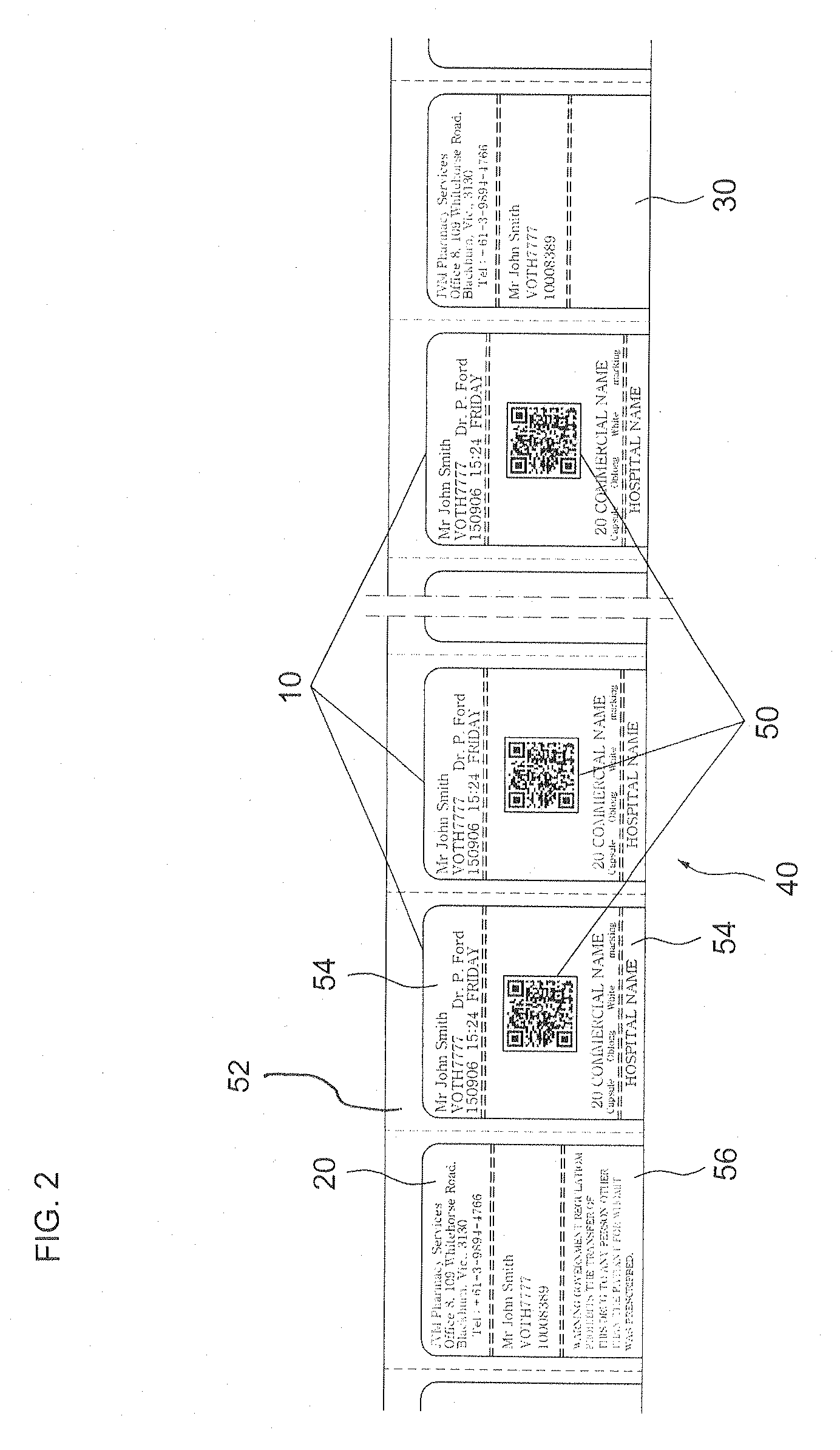 Packing envelope printing method for automatic medicine packing machine