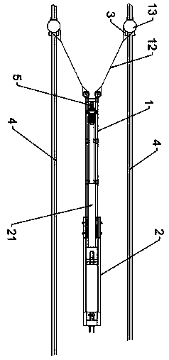 Continuous hydraulic traction device