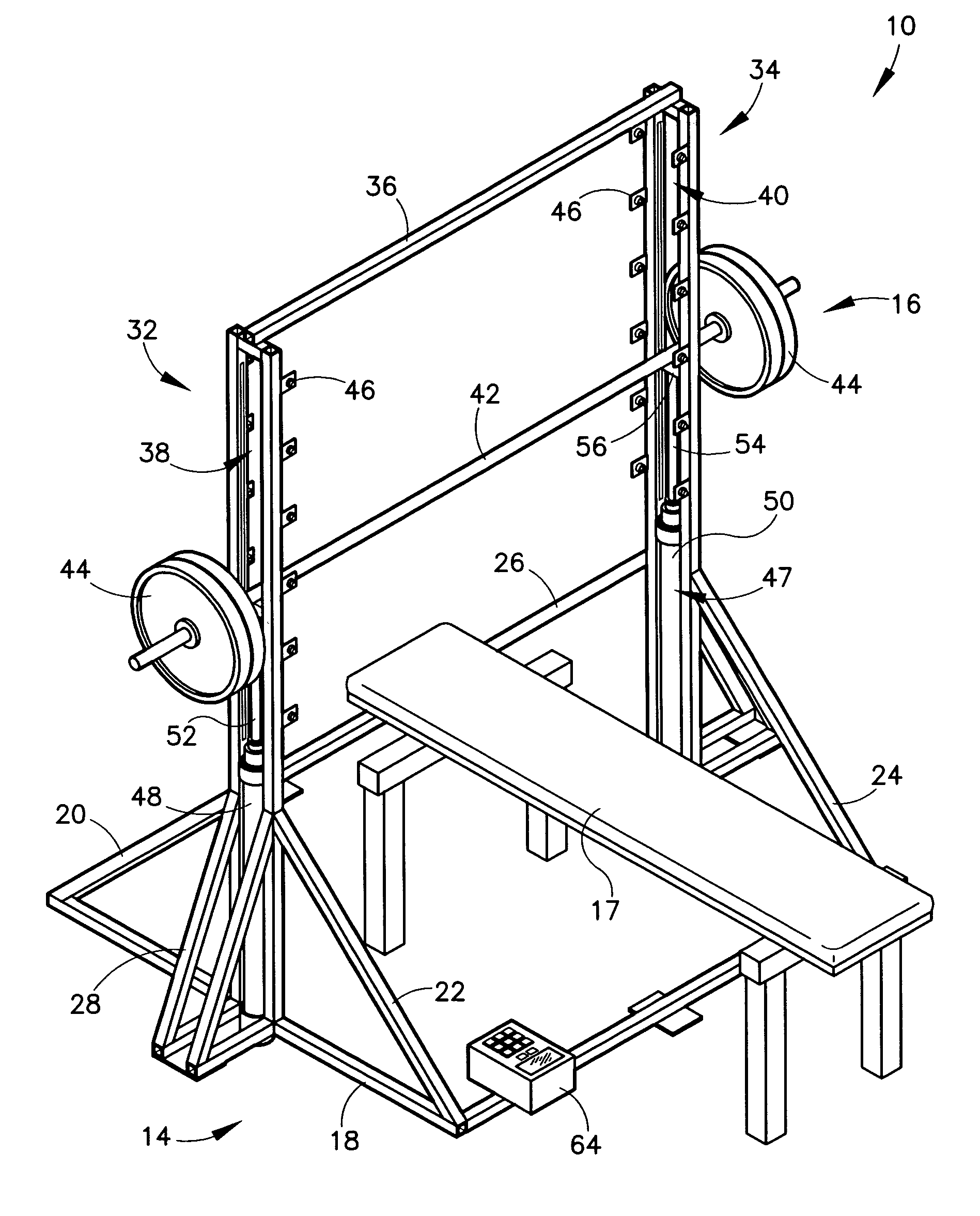 Apparatus and method for facilitating the safe lifting of free weights